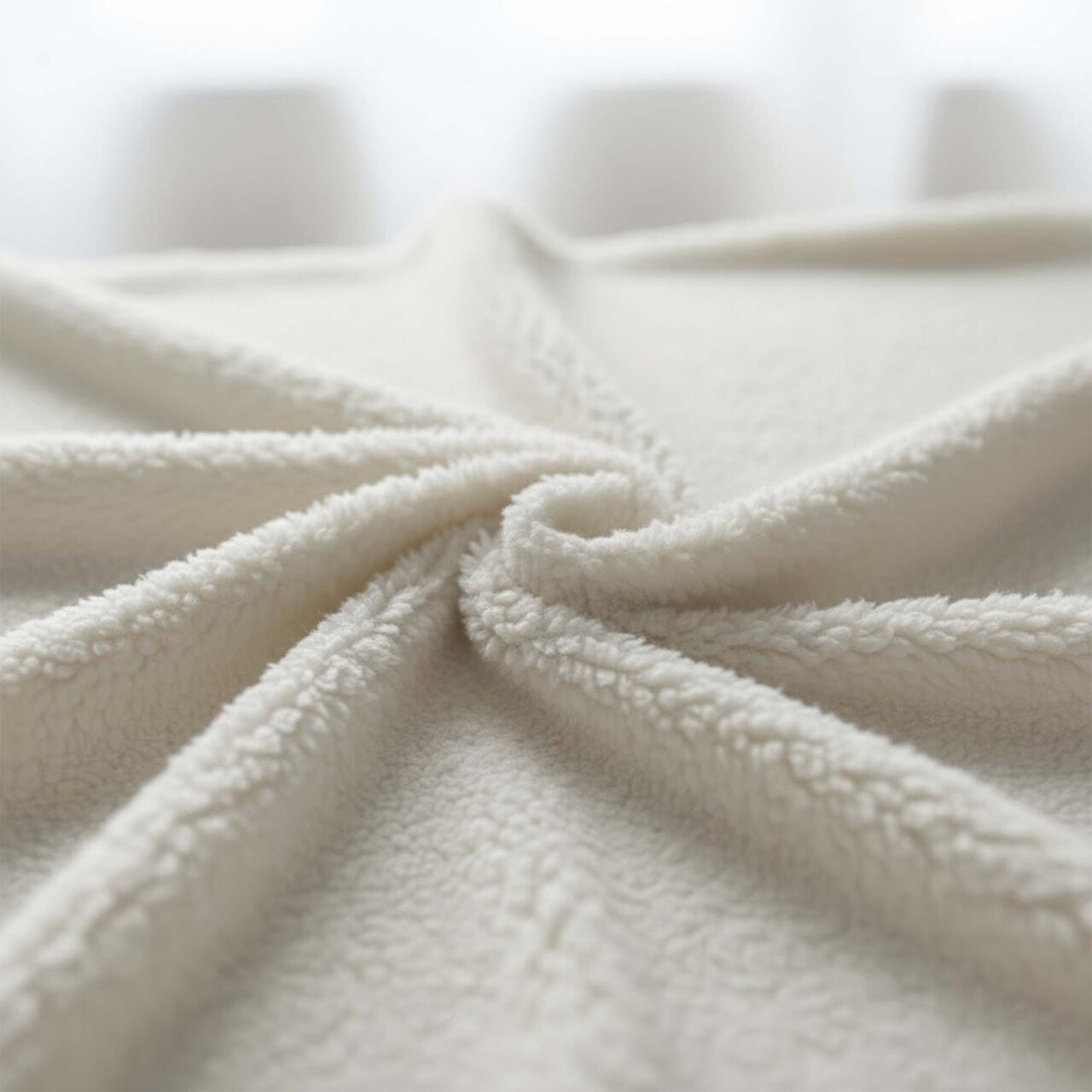 1 Yard 100% POLYESTER Sherpa Faux Fur Fabric 100% Polyester, 60" Width